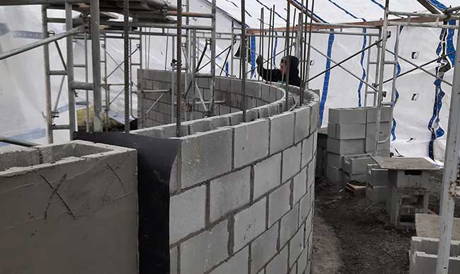 masonry structural build
