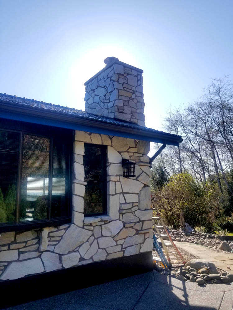 Chimney---travertine